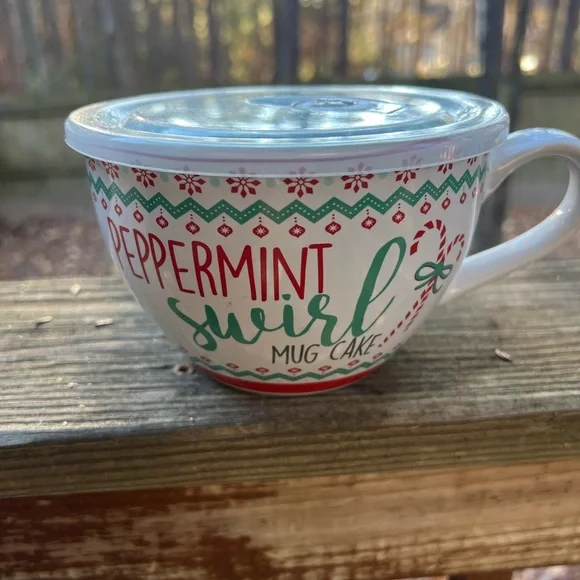Pier 1 Peppermint Swirl Cake Oversized Coffee Mug - Picture 1 of 6